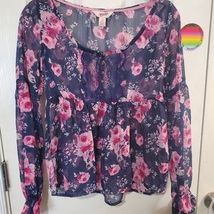 Floral Chiffon Blouse